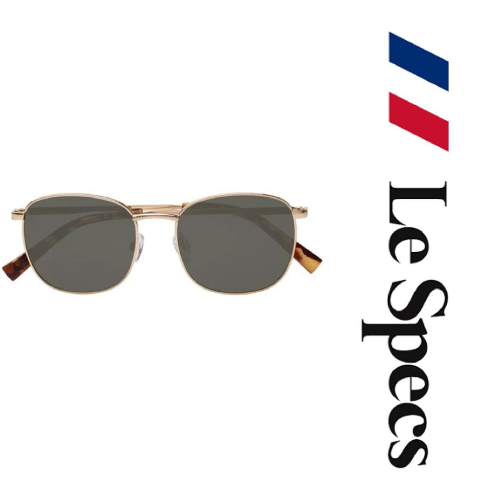 Le Specs Neptune Bright Gold-Khaki Mono Sunglasses